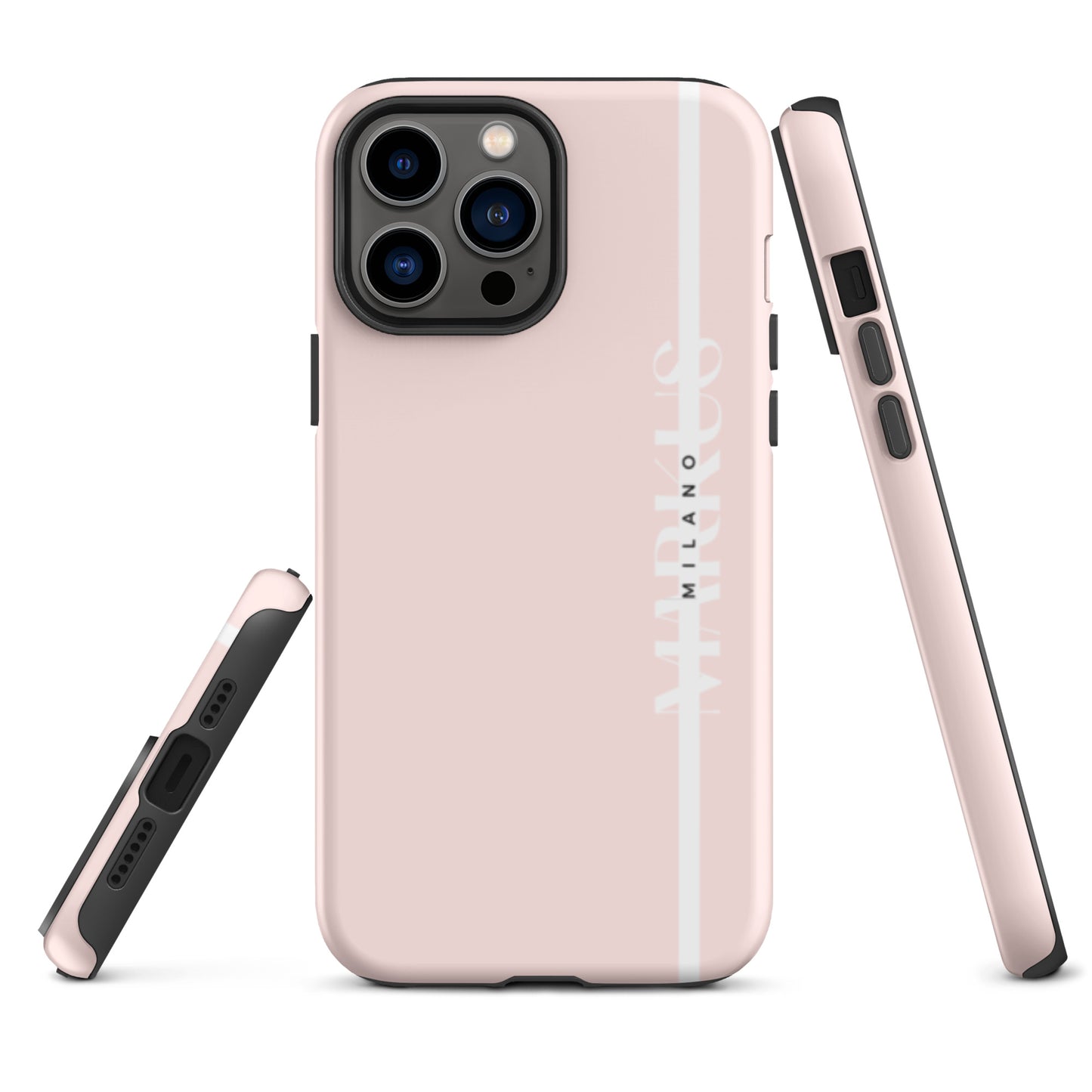 Cover iPhone Pink Clear Rigida